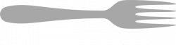 Fork Gray Clip Art - Clip Art Library