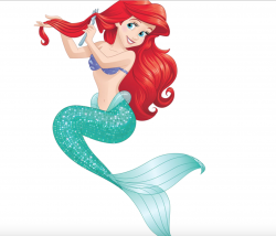 Ariel brushing her hair with a Dinglehopper (fork) in 2019 ...