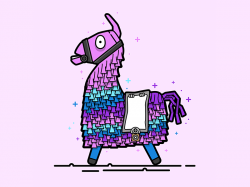 Fortnite Loot Llama Vector Illustration in 2019 | Llama ...