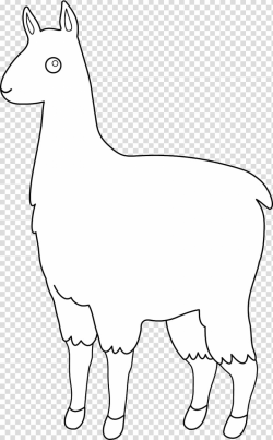 Llama Alpaca Line art , Llama Outline transparent background ...