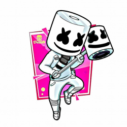 Marshmello Fortnite Fan Art Credit: Angel Darwin In ...
