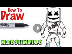 How to Draw Marshmello | Fortnite marshmello##skin##fortnite ...