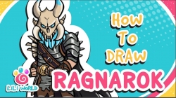 How to Draw Ragnarok Fortnite Skin for kids (step by step ...