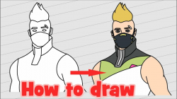 How to draw Drift - Fortnite characters