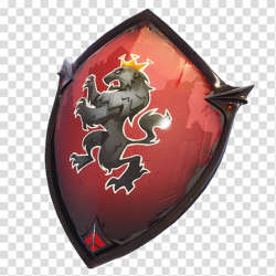 Black and red shield with tiger-themed illustration ...