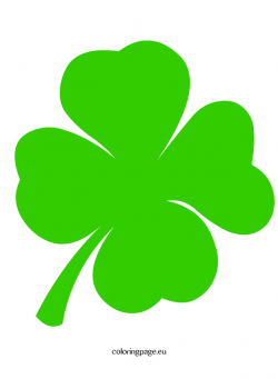 Four leaf clover clip art loring page - Cliparting.com