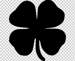 Four-leaf Clover Silhouette PNG, Clipart, Black, Black And ...