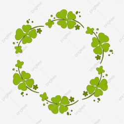Four Leaf Clover Border, Cartoon, Border, Hand Drawn PNG ...