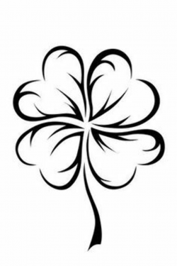 Four Leaf Clover Heart Tattoos drawings | Amazing Body Art ...