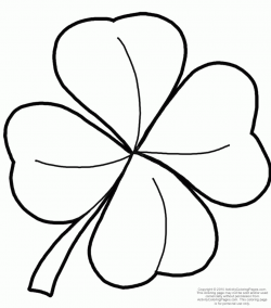 Free Four Leaf Clover Outline, Download Free Clip Art, Free ...