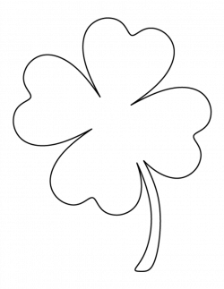Free Four Leaf Clover Outline, Download Free Clip Art, Free ...