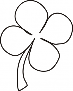 Free Four Leaf Clover Outline, Download Free Clip Art, Free ...
