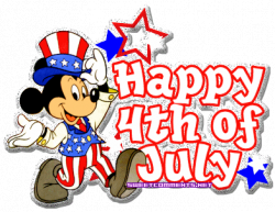 Micky-mouse-4th-of-July-greetings | 4th of july clipart, 4th ...