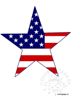 4th Of July Star clipart – Coloring Page