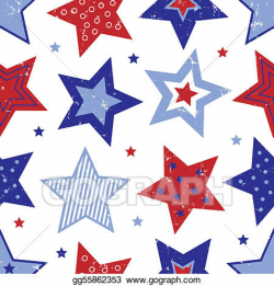 Clipart - Fourth of july stars pattern. Stock Illustration ...