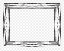 Wooden Rectangular Frame - Picture Frame Clipart (#1393623 ...