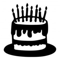 Birthday cake clip art silhouette - 15 clip arts for free download ...