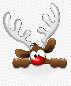 Free Christmas Clipart Reindeer - Reindeer Clipart - Png Download ...