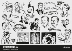 50s novelty advert clipart | Vintage Vectors | Royalty Free ...