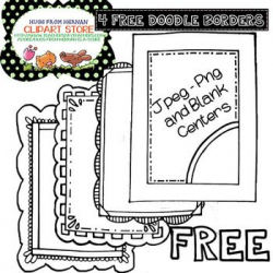 4 FREE Doodle Frames and Borders for Personal and Commercial ...