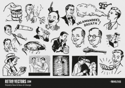 50s novelty advert clipart | Vintage Vectors | Royalty Free ...