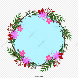 Simple Hand Painted Wind Floral Border Box Dialog For ...