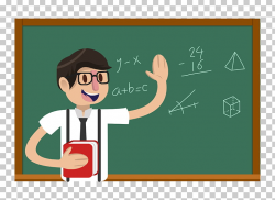 Teachers Day Student Education, Cartoon math male teacher ...