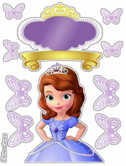 Sofia the First Birthday Free Printable Cake Toppers. - Oh ...