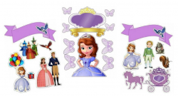 Sofia the First Birthday Free Printable Cake Toppers. - Oh ...