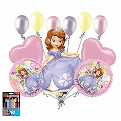 11pc Sofia the First Happy Birthday Balloon Bouquet Party Disney Princess  Sophia by Jeckaroonie Balloons