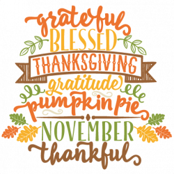Thanksgiving Word Art SVG scrapbook cut file cute clipart ...