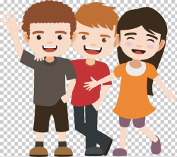 Friendship , Is a good friend, two boys and girl standing ...