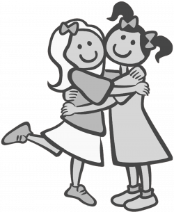 Cute best friend clipart black and white clipart images ...
