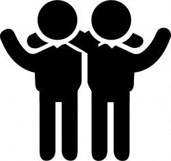 Silhouette clipart friend, Silhouette friend Transparent ...