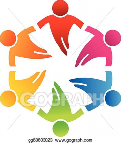 EPS Vector - Team friends 6 design logo. Stock Clipart ...