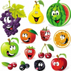 cute fruit smiley face | Fruit cartoon, Funny fruit, Fruit ...