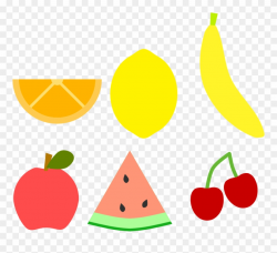Simple Fruits - Fruit 2d Png Clipart (#3456584) - PinClipart