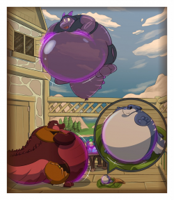 C] Triple Bloat by Creature_Unknown -- Fur Affinity [dot] net