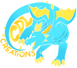 CrazyDragonLady Creations Logo -commission- by 8Bit-Paws ...