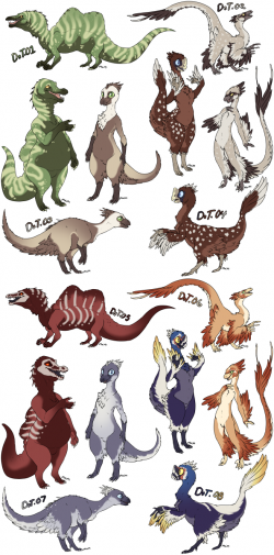 DinoSaur Template adoptables 1-8 0/8 by Doodlies -- Fur ...