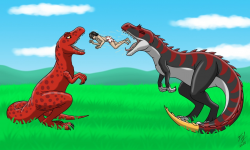 Dinosaurs And Their Human 2 by Goldy-Gry -- Fur Affinity ...