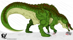 One of the biggest of all dinosaurs (Spinosaurid) by ...