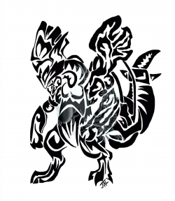 TRIBAL BLACK KYUREM by neodragonarts -- Fur Affinity [dot] net