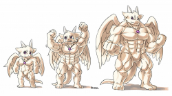 Dragon muscle growth by Ark-Alpha -- Fur Affinity [dot] net