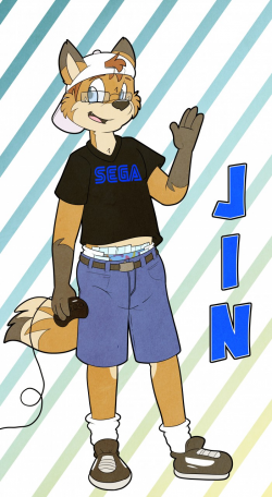 Sketch badge - Jin! by Reva_the_Scarf -- Fur Affinity [dot] net