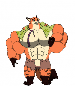 Buff Nick Wilde by Andrew_Wolf -- Fur Affinity [dot] net