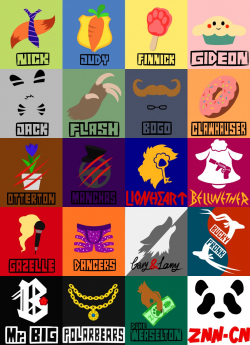 Zootopia main characters\' LOGOs by Doctor-Nick-Dictonrock ...