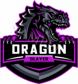 DRAGON SLAYER GAMING Logo Mascot, Gamer Vinyl Sticker Car ...
