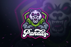 Panda Gaming Sport and Esport Logo Template by Blankids on Envato Elements