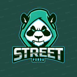Gaming Logo Template Featuring a Panda with a Hoodie 2755n